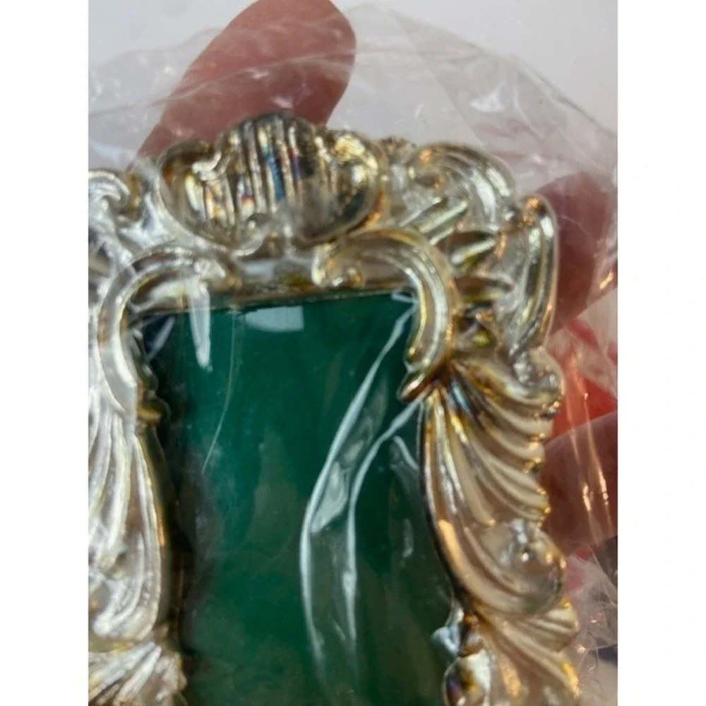 Lillian Vernon Silverplated Mini Photo Frame Set of 6 Vintage Baroque LV4501